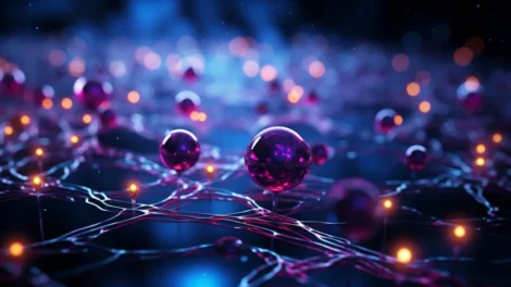 Struktura chemiczna oraz w stylu jasnogranatowych i fioletowych futurystycznych fal chromatycznych i diagramow naukowych 334364 4717 jpg 470x264