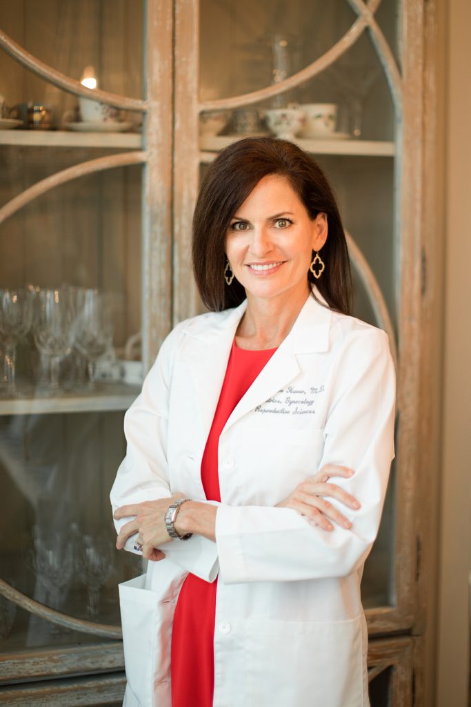 Mary Claire in Lab Coat 683x1024