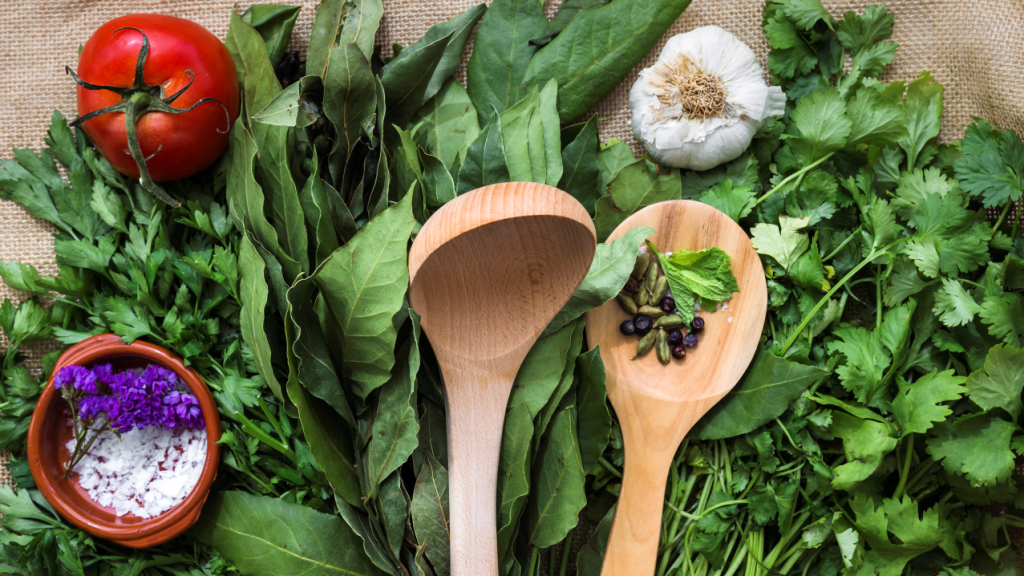 Modern kitchen composition with healthy ingredients 2 1024x576