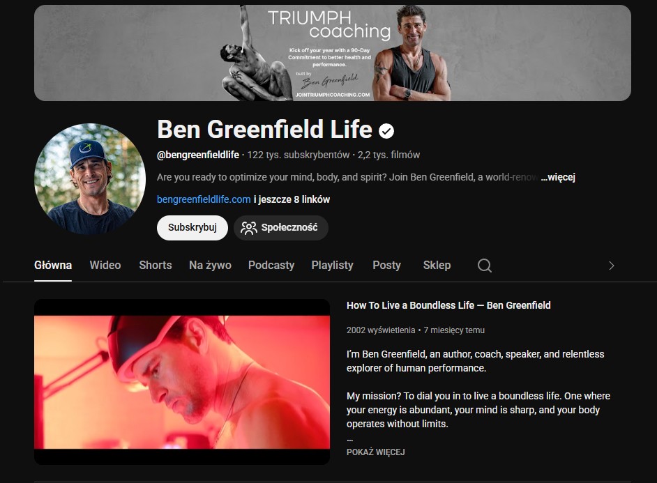 Ben greenfield youtube
