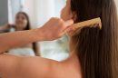 Side view woman hair slugging night routine 130x86