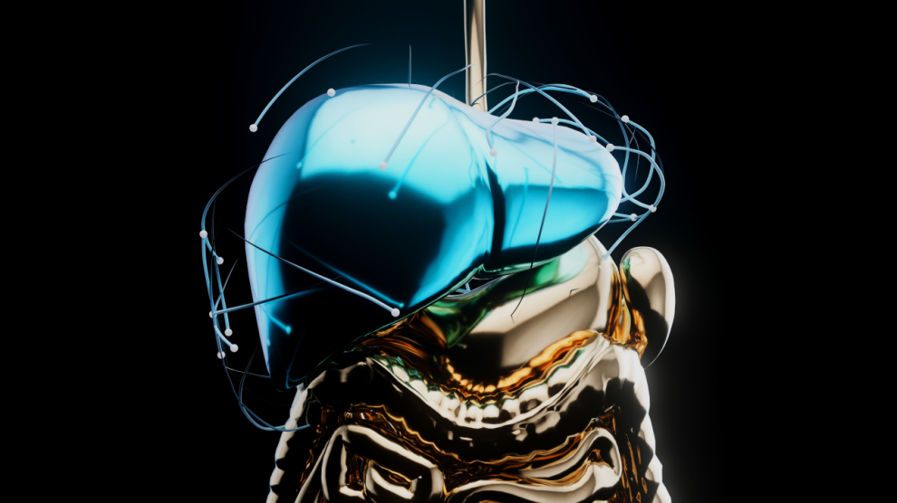 Abstract 3d view liver physiology 990x556