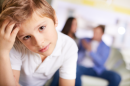 Pensive boy with white t shirt 130x86