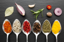 Spoons with powder condiments table 130x86