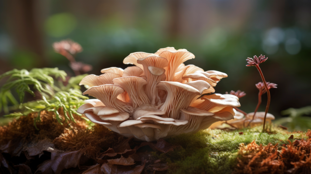 Mushrooms growing forest 1024x574