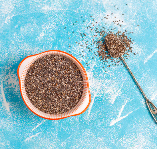 Nutritious chia seeds 550x520