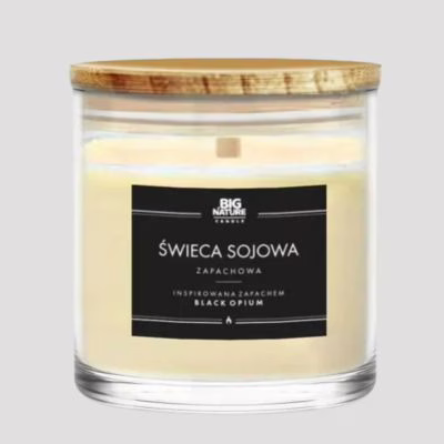 Big Nature Świeca Sojowa Black Opium