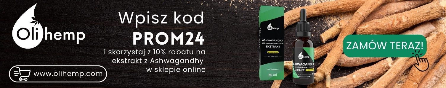 Promocja na olejek z Ashwagandhą - olihemp.com